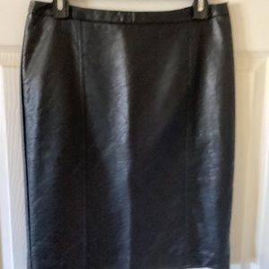 Worthington Faux Leather Skirt